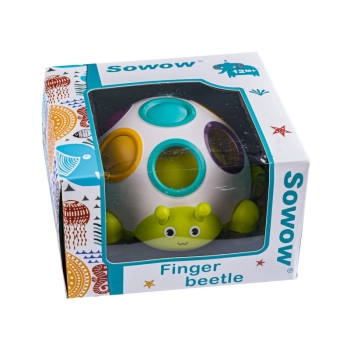 Zabawka Edukacyjna Sensoryczna - Kolorowy Chrząszcz Finger Ball