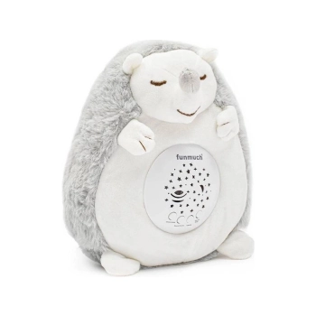 Pluszowy Jeż Jeżyk PROJEKTOR Maskotka Emituje Biały Szum Usypiacz Pomaga Zasnąć Zabawka Dla Dzieci