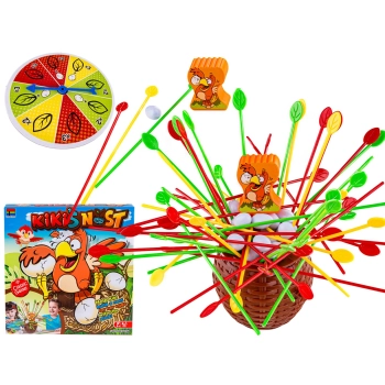 Zręcznościowa Gra Typu Bierki KIKI'S NEST Zbuduj Gniazdo Kurczaka