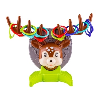 Gra Zręcznościowa Rzucanie Obręczy Ringo, Jelonek + Obręcze,  Deer Ring Game