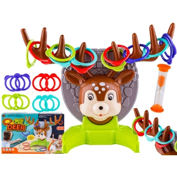 Gra Zręcznościowa Rzucanie Obręczy Ringo, Jelonek + Obręcze,  Deer Ring Game