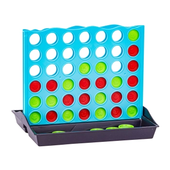 Logiczna Gra Umysłowa Planszowa 4 In A Row, 4 w Rzędzie, Plansza + Żetony