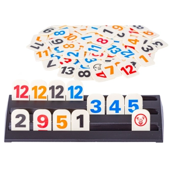 Gra Logiczna RUMMY, Edukacyjna Układanka Liczbowa