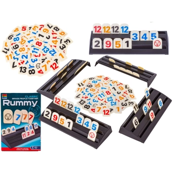 Gra Logiczna RUMMY, Edukacyjna Układanka Liczbowa