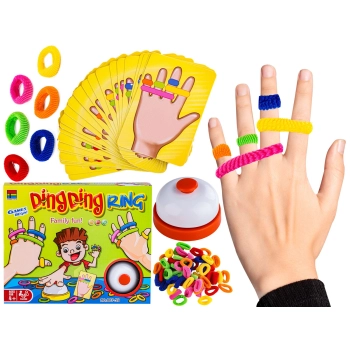 Gra Na Refleks Dopasuj Gumki, DING DING RING, Kolorowe Gumeczki, Karty, Dzwonek, Kto Pierwszy