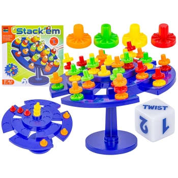 Edukacyjna Gra Zręcznościowa "Stack'em" Układanka Balansujące Pionki