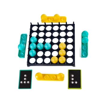 Rodzinna Gra Zręcznościowa BOUNCE GAME, Układanka, Karty, Piłeczki