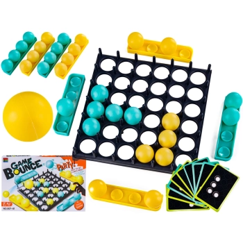 Rodzinna Gra Zręcznościowa BOUNCE GAME, Układanka, Karty, Piłeczki