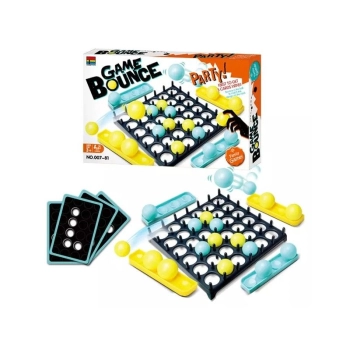Rodzinna Gra Zręcznościowa BOUNCE GAME, Układanka, Karty, Piłeczki