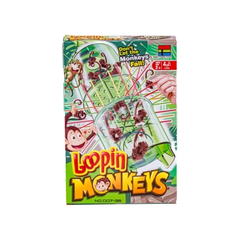 Gra Zręcznościowa Typu Bierki, Loopin Monkeys, SPADAJĄCE MAŁPKI