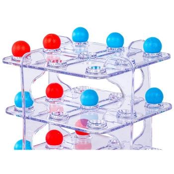 Gra logiczna TIC TAC TOE Układanka Łamigłówka, Kółko Krzyżyk 3D, 3 w Rzędzie