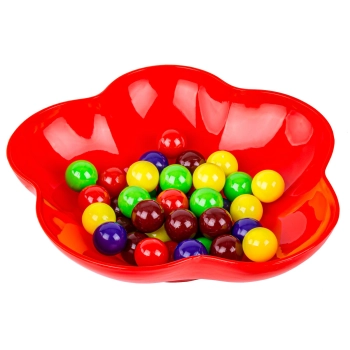 Edukacyjna gra na refleks Karty, Układanka, Kolorowe kulki + 30 kart