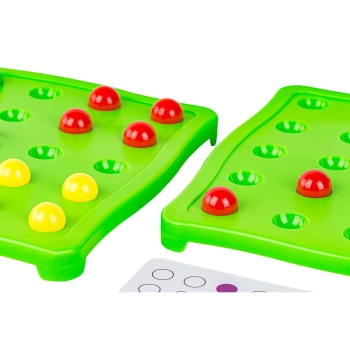 Edukacyjna gra na refleks Karty, Układanka, Kolorowe kulki + 30 kart