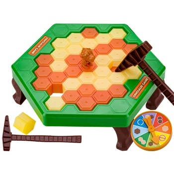 Gra Zręcznościowa URATUJ DINOZAURA DINO Pozioma Plansza Pułapka Plastry Miodu