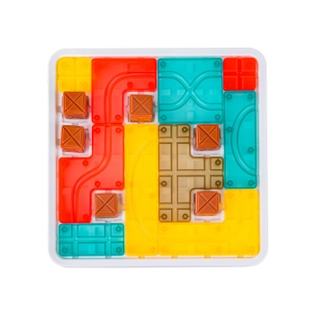Logiczna układanka, Gra planszowa, Plansza + Kolorowe klocki