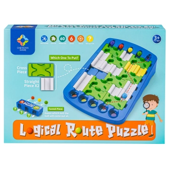 Edukacyjna, Logiczna Gra, Układanka, Puzzle, Tor Dla Kulek