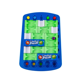 Edukacyjna, Logiczna Gra, Układanka, Puzzle, Tor Dla Kulek