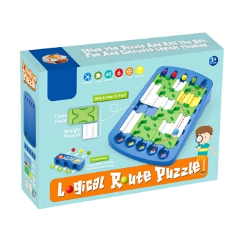 Edukacyjna, Logiczna Gra, Układanka, Puzzle, Tor Dla Kulek