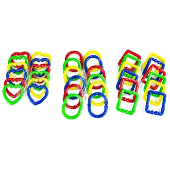 Logiczna Gra Połącz Obręcze Kształty, Puzzle Ring Game Karty