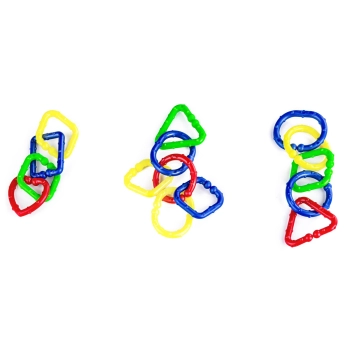 Logiczna Gra Połącz Obręcze Kształty, Puzzle Ring Game Karty