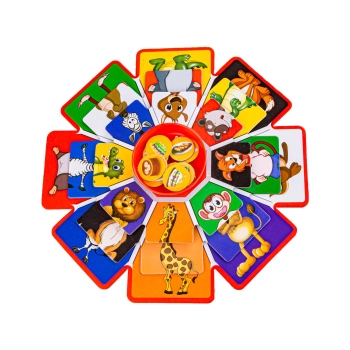 Obrotowa Gra Losowa, Układanka, Puzzle, Zwierzęta I Owoce