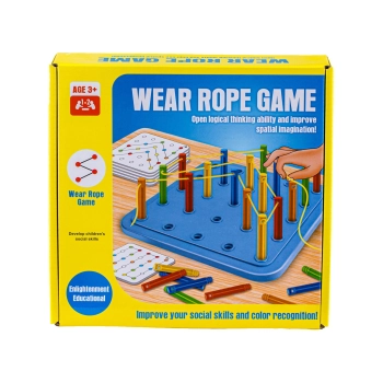Edukacyjna Gra Zręcznościowa - Zawiąż Linę Nawlec Nitkę