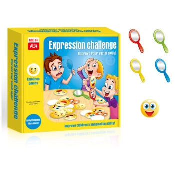 Towarzyska Gra Emotikony, Lusterko + Karty Emocji