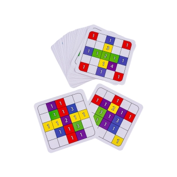 Logiczna Gra Na Refleks Klocki Karty Fiszki Two Player Game DWÓCH GRACZY