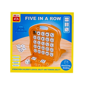 Logiczna Gra Planszowa Five In A Row, 5 Kostek w Rzędzie Kości