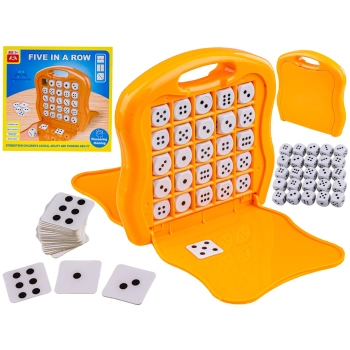 Logiczna Gra Planszowa Five In A Row, 5 Kostek w Rzędzie Kości