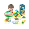 Zręcznościowa Gra Wieża TETRIS, Balansujące Klocki, Kolorowa Wieża Układanka