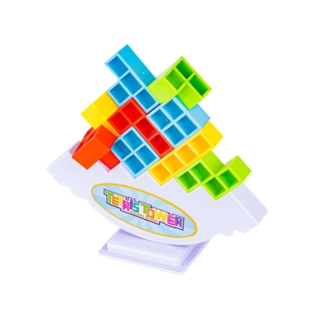 Zręcznościowa Gra Wieża TETRIS, Balansujące Klocki, Kolorowa Wieża Układanka