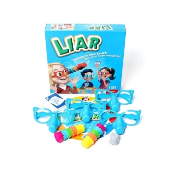 Gra Rodzinna Kłamca, Kłamczuch, LIAR, Karty, Pinokio Okulary I Nos