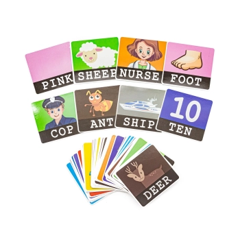 Edukacyjna Gra Słów, Dopasuj Literki, Nauka Języka Angielskiego 120 Kart