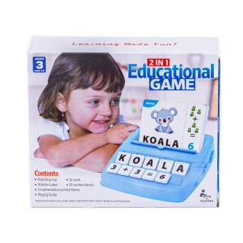 Edukacyjna Gra Słów 2w1 Dopasuj Literki, Nauka Języka Angielskiego I Matematyki Nauka Liczenia Fiszki