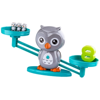 Gra Nauka Liczenia - Równoważnia Waga Szalkowa Sówka Sowa - Owl Balance