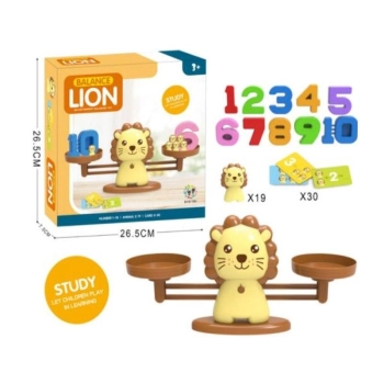 Gra Nauka Liczenia - Równoważnia Waga Szalkowa Lew - Lion Balance