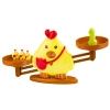 Gra Nauka Liczenia - Równoważnia Waga Szalkowa Kurczak - Chick Balance