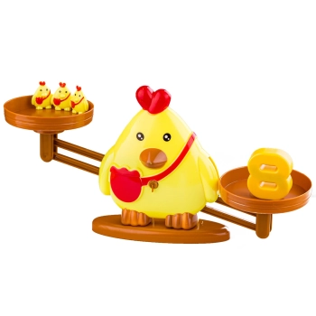 Gra Nauka Liczenia - Równoważnia Waga Szalkowa Kurczak - Chick Balance