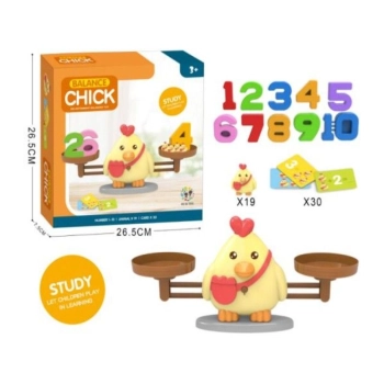 Gra Nauka Liczenia - Równoważnia Waga Szalkowa Kurczak - Chick Balance
