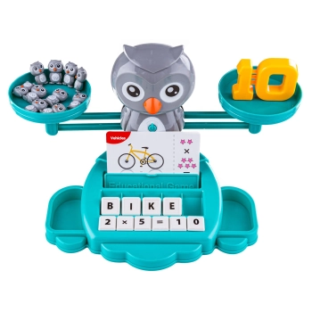 Gra Nauka Liczenia Oraz Angielskiego Fiszki - Równoważnia Waga Szalkowa Sówka Sowa - Owl Balance
