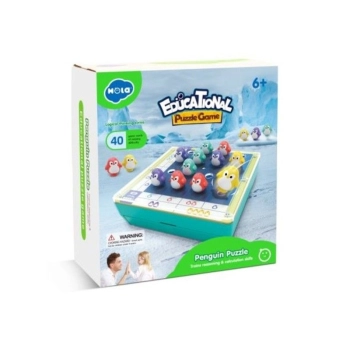Gra Sudoku, Edukacyjne Puzzle, Klocki, Logiczna Układanka Pingwiny
