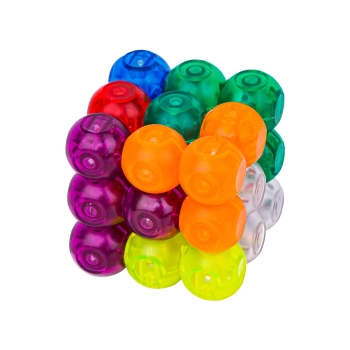 Gra, Układanka Logiczna, Magnetyczna Kostka Do Ułożenia 7 El.