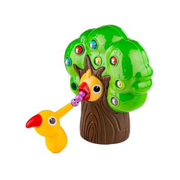 Gra zręcznościowa, Magnetyczny Dzięcioł I Robaczki - DRZEWKO Złap Robaczka NOWA WERSJA