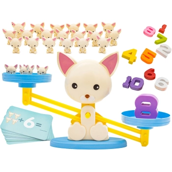 Gra Nauka Liczenia - Równoważnia Waga Szalkowa Pies + Szczenięta - Puppy Up