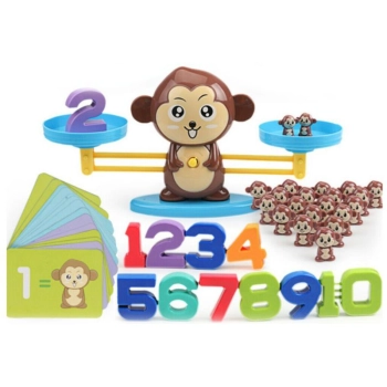 Gra Nauka Liczenia - Równoważnia Waga Szalkowa Małpka - Monkey Balance