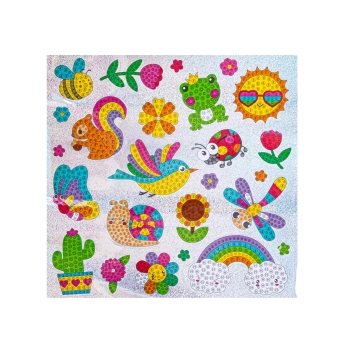 Haft Diamentowy Mozaika Diamentowa Naklejki OGRÓD Zestaw 25 Naklejek