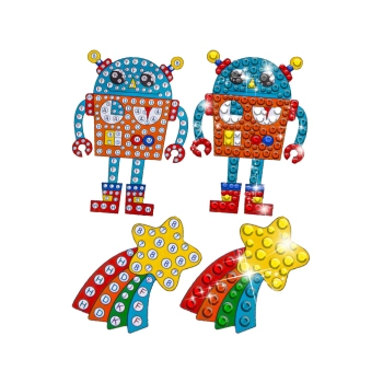 Haft Diamentowy Mozaika Diamentowa Naklejki KOSMOS Zestaw 20 Naklejek