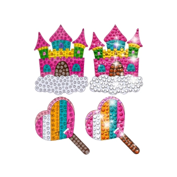 Haft Diamentowy Mozaika Diamentowa Naklejki Mega Zestaw 127 Naklejek MIX