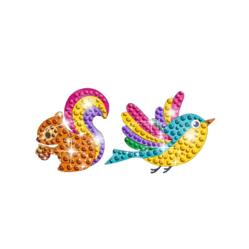 Haft Diamentowy Mozaika Diamentowa Naklejki Mega Zestaw 127 Naklejek MIX